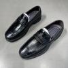 Verano Nuevo para Hombre Gorro Hueco Zapatos Transpirables Casual para Hombre Cuero Capa Superior Piel de Vaca Superficie Suave Suela Suave Zapatos de Cuero para Negocios