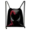 Nueva Bolsa de Almacenamiento Cruzada de Poliéster con Cordón de Marvel Spider-Man Mochila con Cordón de Gran Capacidad Fabricante Venta al por Mayor