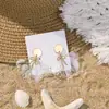 Pendientes Florales Exagerados y Elegantes Estilo Festivo, Pendientes Únicos y Hermosos para Primavera, Joyería Transfronteriza al por Mayor