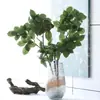 Plantas con Hojas Artificiales, Hojas de Ficus Artificiales, Decoración del Hogar, Arreglo Floral, Diseño de Maqueta de Casa, Plantas Verdes, Hojas de Clematis