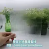 Panel de Vidrio con Raya de Acrílico Transparente Patrón Ondulado Panel Puerta de Gabinete a Prueba de Polvo Partición de Corte Láser Personalizada