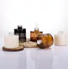 Botella de Aromaterapia Personalizada para Coche, Botella de Vidrio con Tapa, Sin Llama, Estilo de Decoración del Hogar Sencillo, Adorno para el Interior del Coche, Botella Difusora de Aceites Esenciales, Transparente
