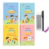 Estoque transfronteiriço Inglês Francês infantil sulco mágico pode ser eliminado caderno de caligrafia Alemão Árabe Espanhol