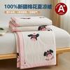 Juego de edredón de verano de algodón puro de dibujos animados de cuatro piezas Algodón de Xinjiang Edredón para aire acondicionado para niños Regalo de verano Edredón de verano Edredón fino de verano