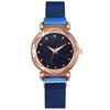 Ímã de transmissão ao vivo Starry Sky rosto ímã relógio feminino Milão com Southern Star pulseira de estudante relógio de presente