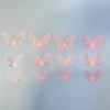 Pegatinas de Pared de Mariposa Hueca 3D Transfronterizas Láser Coloridas Realistas Tridimensionales Mariposa Decoración del Hogar Pegatinas de Pared