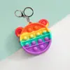 Monedero de silicona con forma de roedor explosivo pionero, con forma de fruta de dibujos animados, para descompresión, con música, para colgar y llevar como bolsa de juguete de descompresión.