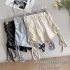 Pantalones Deportivos Casuales de Mezcla de Algodón Estilo Nuevo 2026 para Mujer, Shorts de Verano Calientes, Shorts de Cintura Alta con Cordón, Pantalones Anchos Holgados Venta al por Mayor