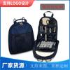 Bolsa de mano para almacenamiento de vajilla de fábrica BSCI, portátil para exteriores, camping, barbacoa, picnic, cuchara, cuchillo, tenedor, plato, bolsa de almacenamiento