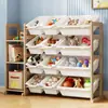 Armário de Armazenamento de Brinquedos Infantil Organizador de Brinquedos de Madeira Rack Organizador Rack de Armazenamento de Bonecas e Brinquedos de Pelúcia Rack de Armazenamento de Brinquedos