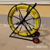 Puxador de Cabo de Fibra de Vidro com Rodas, Dispositivo de Entrada para Tubo, Ferramenta de Puxar e Passar Cabo de Fibra Óptica