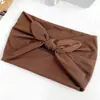 Diadema de Color Sólido Estilo Europeo y Americano Elástica Anudada con Lazo de Orejas de Conejo para Yoga y Deportes, Diadema Ancha Absorbente de Sudor y Transpirable