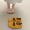 Zapatos Planos para Mujer 2025 Nuevo Estilo Popular Mismo Estilo que Yu Shuxin Zapatos de Ballet Rojos Mocasines Mary Jane de Suela Gruesa Zapatos Deportivos para Entrenamiento