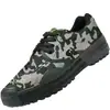 Sapatos de Trabalho para Homens e Mulheres, Adequados para Canteiros de Obras, Sapatos de Segurança em Lona Respirável, Sapatos Baixos de Borracha, Sapatos Militares Camuflados para Treinamento de Estudantes