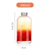 Garrafa de Vidro para Chá Cold Brew 350ml Garrafa Cold Brew Nayuki Garrafa de Chá Garrafa de Bebida Garrafa para Suco de Flores Chá com Leite Conjunto com Coador de Chá