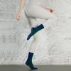 Calcetines de Yoga Personalizados de Cinco Dedos para Otoño e Invierno, Calcetines Antideslizantes para Pilates, Calcetines Deportivos Especiales de Dedos Divididos de Media Pantorrilla, Calcetines de Algodón Puro con Degradado para Mujer