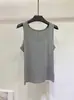 Camisola de Lyocell Tencel para Mujer, Top sin Mangas de Lana, Adecuado para Tallas Pequeñas, Ropa Exterior o Capa Interior Amigable con la Piel