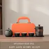 Conjunto de Chá de Viagem Cerâmica Uma Jarra Quatro Xícaras Copo de Infusão Rápida Bule para Exterior Presente Empresarial Atacado Portátil