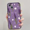 Funda elegante lavanda púrpura para iPhone15