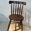 Café Estilo Western Retrô Americano Conjunto de Mesa e Cadeiras de Madeira Maciça Restaurante de Macarrão Sala de Jantar Hotel Bistro Cabine de Restaurante Sofá