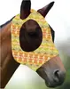 Fábrica en stock y entrega rápida Capucha antimosquitos para caballos Máscara transpirable para caballos Máscara para caballos con varios estampados Suministros ecuestres