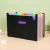 Selección Premium Carpeta de acordeón vertical multicapa Carpeta de archivos portátil A4 para estudiantes, bolsa de almacenamiento expandible