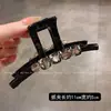 Pinza Grande de Garra Cuadrada de Diamante de Alta Calidad Pinza Tiburón para Mujer Estilo Coreano de Lujo Ligero Pinza Redonda para la Parte Posterior de la Cabeza Nueva Pinza para el Cabello