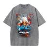 Camiseta com Estampa Digital Masculina e Feminina Verão Casual Versátil Marca Tendência Marca Tendência Retrô Solta Casual Top Masculino e Feminino Nacional Tendência