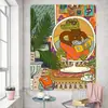 Tapeçaria Amazon Desenho Animado Cogumelo Hippie Pano Pendurado Comércio Exterior Transfronteiriço Pano de Fundo Pano de Parede Tapeçaria Decorativa Europeia e Americana