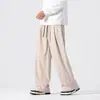 Pantalones Harem de Pierna Ancha Estilo Chino para Hombre, Novedad Otoño/Invierno 2026 Transfronteriza, Moda Retro de Pana, Pantalones Largos para Hombre de Tallas Grandes