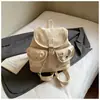 Mochila Estilo Coreano para Estudante Universitário 2025 Nova Tendência Outono Fashion Nicho Fashionável Alta Aparência Simples Bolsa de Estudante