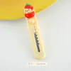 Cuchillo de Utilidad Oso Manzana Lindo de Dibujos Animados Abrecajas Portátil para Envíos Urgentes Cuchillo de Papel de Oficina Cuchillo Hecho a Mano para Estudiantes