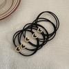 Banda de Goma Elástica Duradera Estilo Pequeño Fragante Cabeza de Aleación Cuerda de Sujeción Simple Elegante Cola de Caballo Anillo para el Cabello de Moda Celebridad de Internet