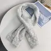 Bufanda de Punto Acrílico Nueva para Pareja Otoño Invierno Estilo Coreano Versátil Engrosada Cálida Chal Atmósfera Bufanda para el Cuello de Estudiante