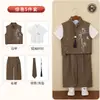 Conjunto Novo de Colete Social Estilo Chinês para Crianças, Novo Traje Tang Hanfu para Meninos, Fotografia, Roupa para Evento de 1º de Junho, Apresentação de Apresentador