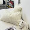 Ins gato de sobremesa fofo lavado fio de camada dupla fronha única um par coração de menina fronha única 48*74 sem enchimento