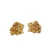 Pendientes de oro real chapados en cobre y lava con textura cóncava-convexa de estilo europeo y americano, pendientes con personalidad de estilo retro y temperamento a la moda para mujer.