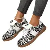 2026 Verano Nuevo Talla Grande Zapatos Casuales Cómodos con Estampado de Leopardo Moda Estilo Europeo y Americano Talla Única