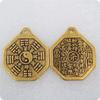 Cinco Espejos Bagua de Tai Chi Hechos de Latón, Monedas de Cobre, Monedas de los Cinco Emperadores, Artesanías de Estilo Antiguo, Pesando aproximadamente 14 Gramos