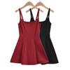 Ap23142-23 Vestido Novo Elegante Estilo Princesa Francês Verão e Primavera Sexy Decote Quadrado Alça Fina Vestido A-Line