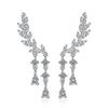Aretes para Mujer Estilo Coreano Fresco Alas con Incrustaciones de Diamantes Borla Largos Celebridad de Internet Joyería de Moda Aretes Joyería Elegante Aretes