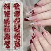 Decorações de Nail Art Laços Rosa Misto em Resina com 12 Compartimentos, Populares para Unhas Postiças 3D DIY, Exclusivamente para Vendas Transfronteiriças