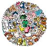 50 piezas Mori estilo ins japonés y coreano pegatinas de grafiti de animales de dibujos animados equipaje computadora impermeable sin pintura con pegamento