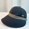Combinación de Colores Secado Rápido Gorra Estilo Coreano para Mujer Visera Protector Solar Todo Combinación Cara Mostrando Pequeño Estilo Hepburn Ondas Grandes Gorra de Equitación Moderna