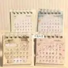 Calendario de Escritorio de Rilakkuma Lindo de Dibujos Animados, Alto Valor Estético, Femenino y Adorable, Mini Calendario de Escritorio Decoración para Estudiantes