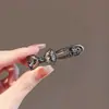 Exquisito Clip de Pato Billar Brillante Estilo Coreano con Lazo de Circonita, Elegante y Moderno Clip Lateral para el Cabello, Pinza para el Flequillo, Pasador