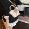 Bolso Balde Bandolera Nicho, Bolso de Hombro Simple de Alta Gama para Mujer, Bolso de Viajero de Moda Verano 2025