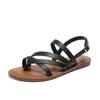 [Agotado, Sin Reposición] Zapatos de Exterior para Mujer para Verano, Sandalias de Playa, Moda Versátil Estilo Hada, Estilo Romano y de Hong Kong