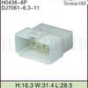 DJ7061-6.3-11 conector de plugue de soquete de 6 pinos para carro