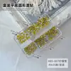 Bordado con Cuentas Hecho a Mano Paquete de Materiales de Pedrería Estilo Mixto Decoraciones para Uñas Decoraciones de Pedrería Redondas de Fondo Plano de Resina Mini Decoraciones de Pedrería para Uñas DIY
